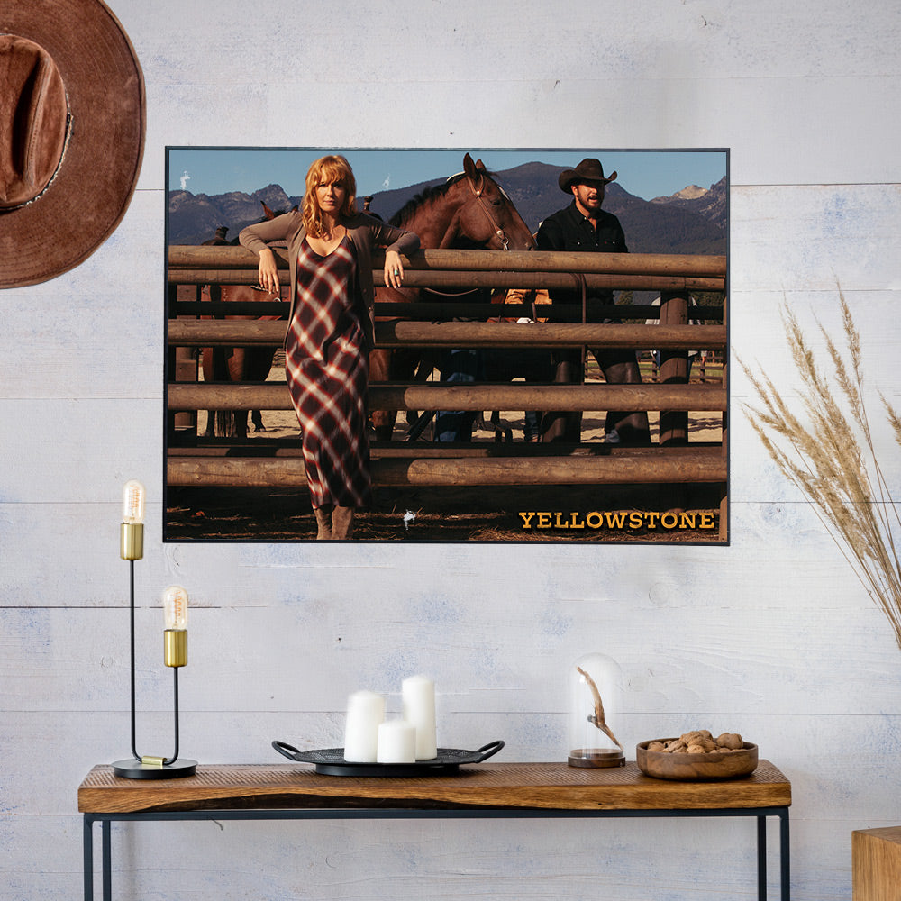 Yellowstone Rip Wheeler and Beth Dutton Satin Poster | Yellowstone Shop