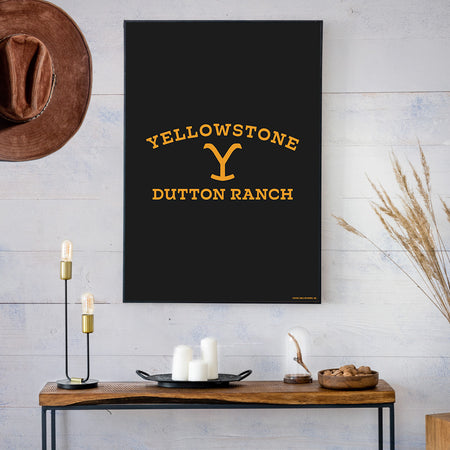 Yellowstone Dutton Ranch Logo Satin Poster