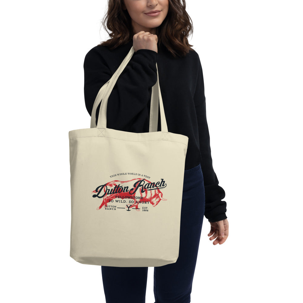 Yellowstone Dutton Ranch So Wild So Angry Eco Tote Bag