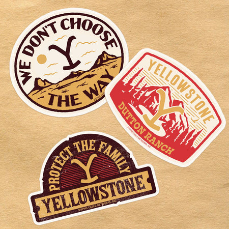 Yellowstone Dutton Ranch Patch Stickers Assorted Pack of 3