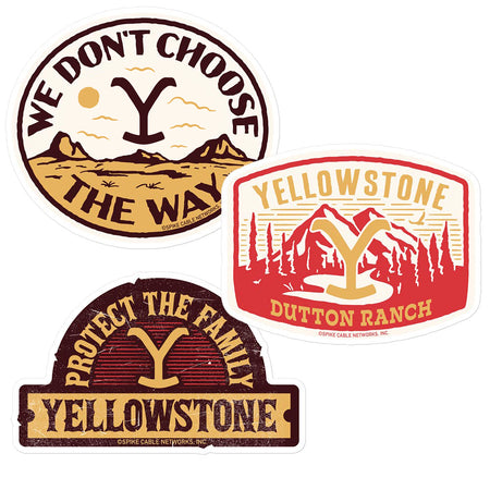 Yellowstone Dutton Ranch Patch Stickers Assorted Pack of 3